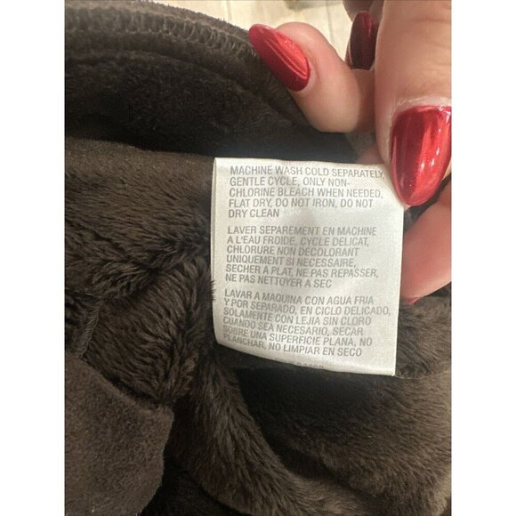 Liz Clairborne Womens Brown Suede Zip Up Jacket With Fur Trimming & lining, Sz M - Picture 10 of 10